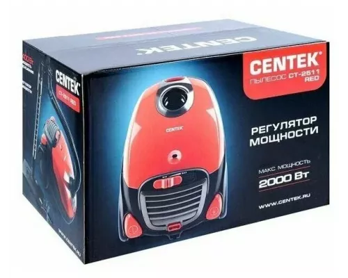 Пылесос CENTEK CT-2511 красный/черный