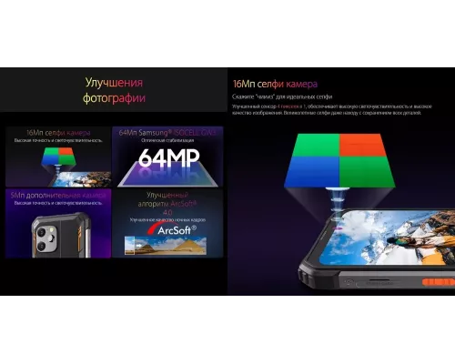 Смартфон Blackview BV8900 8/256Gb оранжевый