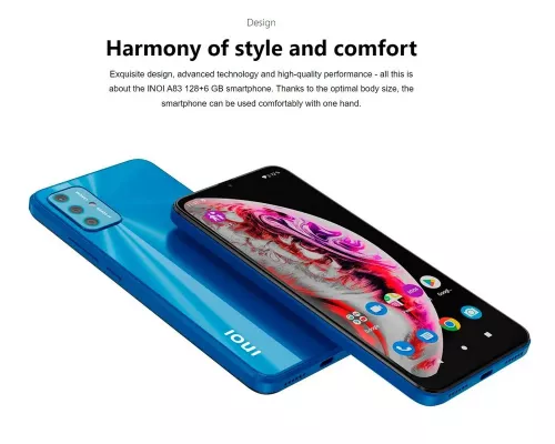 Смартфон INOI A83 6/128Gb черный