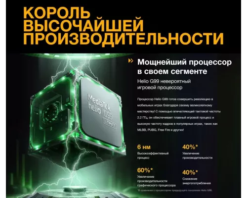 Смартфон Itel NFC RS4 8/256Gb черный