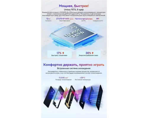 Смартфон OSCAL Modern 8 8/256Gb фиолетовый