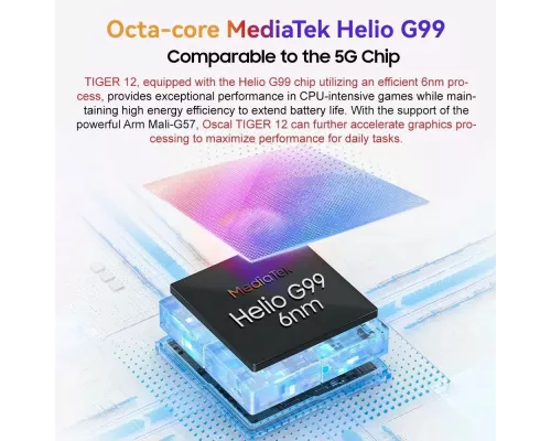 Смартфон OSCAL Tiger 12 8/128Gb голубой