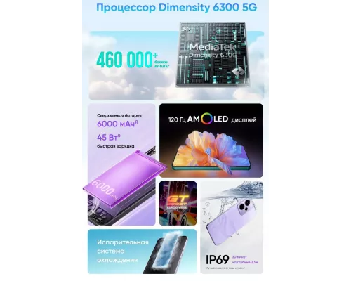 Смартфон Realme 14T 5G 8/128Gb черный