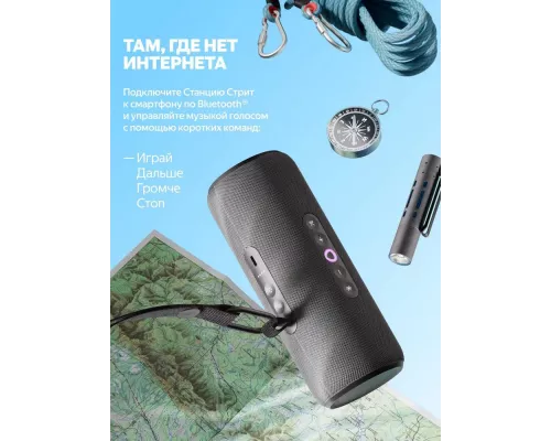 Умная колонка Яндекс Станция Стрит YNDX-00030BLK чёрный