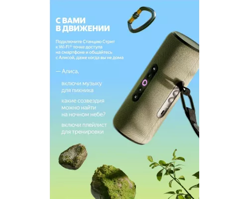 Умная колонка Яндекс Станция Стрит YNDX-00030GRN зелёный