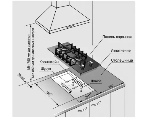 Варочная поверхность GEFEST ПВГ 2003 К12 белый