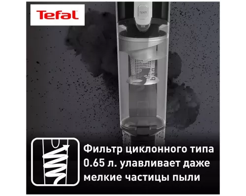 Вертикальный пылесос TEFAL TY6545RH черный