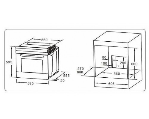 Духовой шкаф Evelux EO 650 PW Духовой шкаф Evelux EO 650 PW