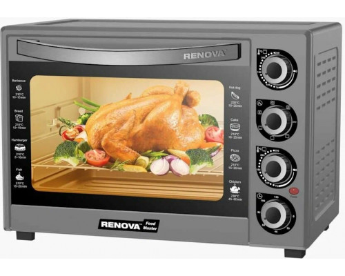 Мини-печь RENOVA MO-50GFLTS1 серебро