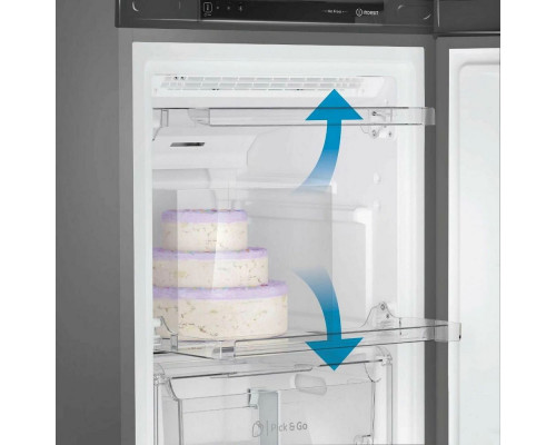 Морозильная камера INDESIT DFZ 4150 G серебро