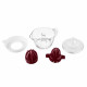 Соковыжималка SCARLETT SC-JE50C06 белый/красный