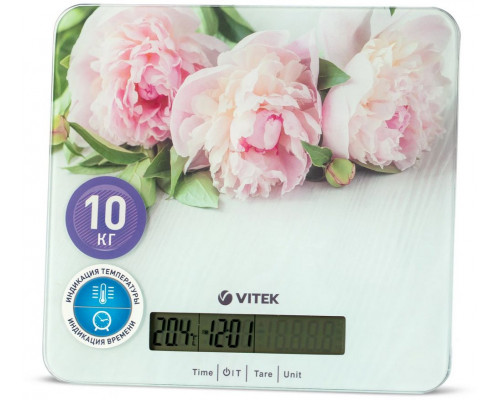 Кухонные весы Vitek VT-2414 цветы Кухонные весы Vitek VT-2414 цветы