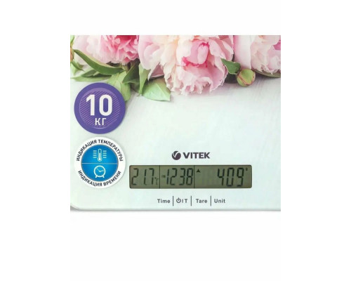 Кухонные весы Vitek VT-2414 цветы Кухонные весы Vitek VT-2414 цветы