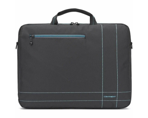 Сумка для ноутбука 15.6" Continent CC-201 GB серый с голубой отстрочкой