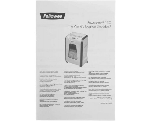 Шредер Fellowes PowerShred 15С белый Шредер Fellowes PowerShred 15С белый