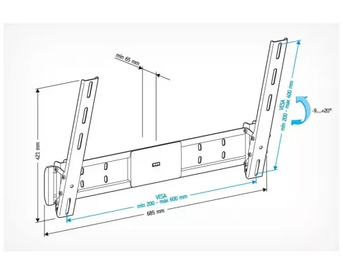 Кронштейн HOLDER LCD-T6609-B черный