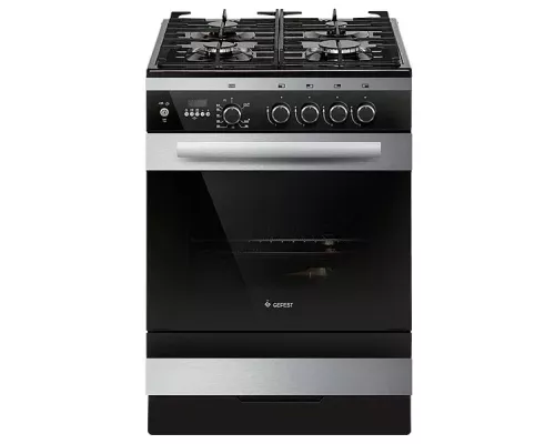 Кухонная плита GEFEST 6500-04 0069 черный/нерж.сталь