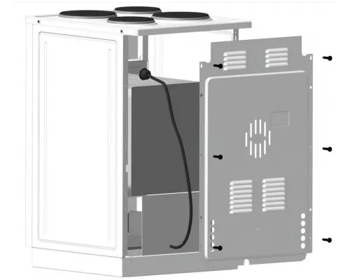 Кухонная плита ЛЫСЬВА ЭП 411 СТ белый