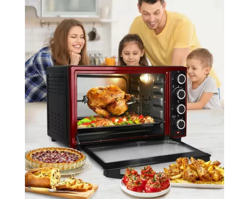 Мини-печь GFGRIL GFO-48BR черный/красный конвекция