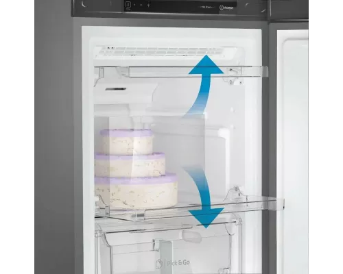 Морозильная камера INDESIT DFZ 4150 G серебро