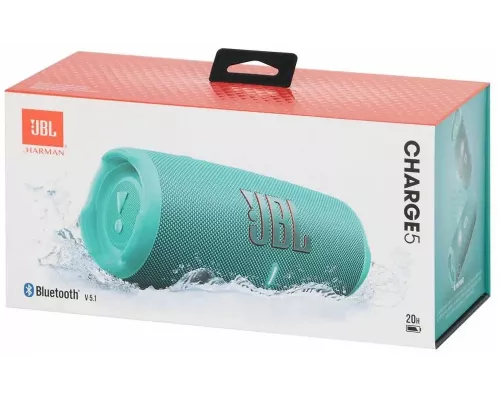 Портативная колонка JBL Charge 5 бирюзовый