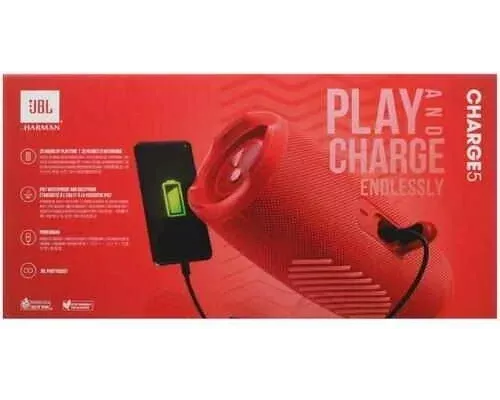 Портативная колонка JBL Charge 5 красный