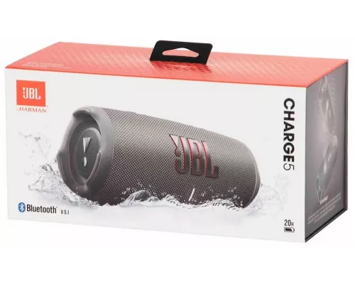 Портативная колонка JBL Charge 5 серый