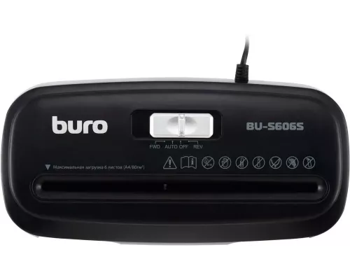 Шредер Buro Home BU-S606S черный