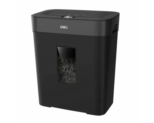 Шредер Deli ET024 черный