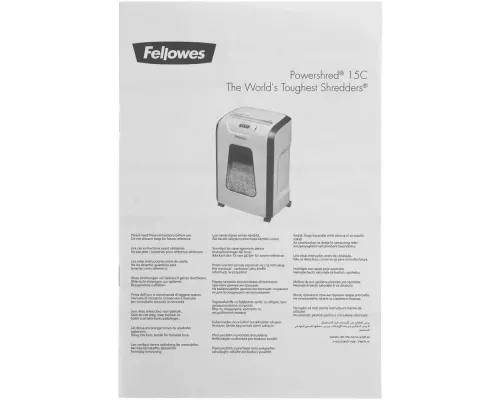 Шредер Fellowes PowerShred 15С белый