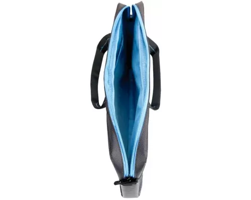 Сумка для ноутбука 15.6" Continent CC-201 GB серый с голубой отстрочкой