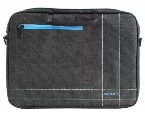 Сумка для ноутбука 15.6" Continent CC-201 GB серый с голубой отстрочкой