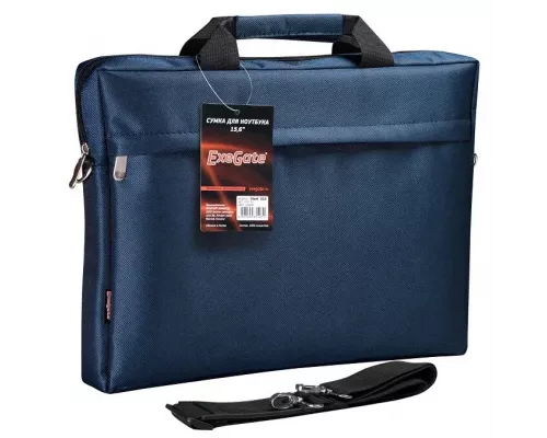Сумка для ноутбука 15.6" EXEGATE EX205137RUS Start S15 Deep Blue темно-синяя