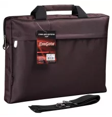 Сумка для ноутбука 15.6" EXEGATE EX212308RUS Start S15 Charcoal темно-коричневая