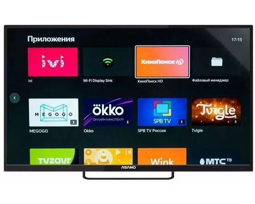Телевизор ASANO 43LU8120T черный