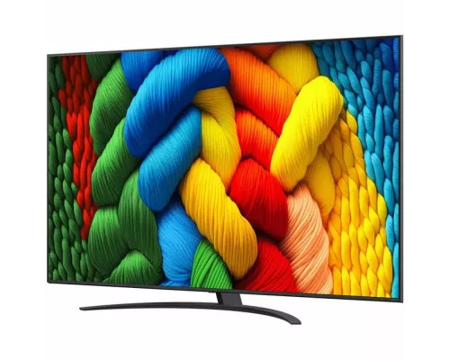 Телевизор LG 86NANO81A6A черный