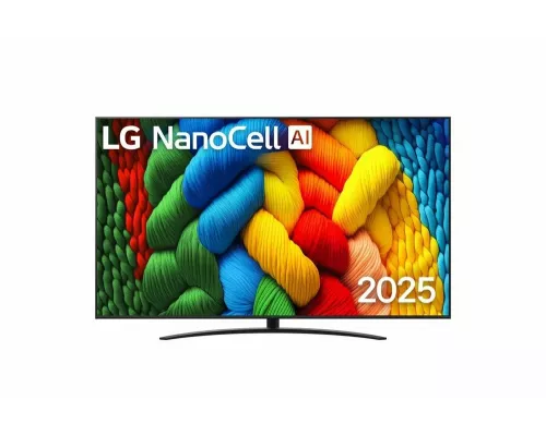 Телевизор LG 86NANO81A6A черный