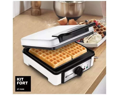 Вафельница KITFORT КТ-1646 белый