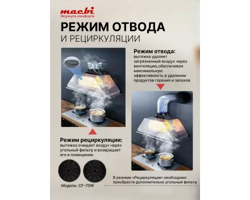 Встраиваемая вытяжка MACBI S-BOX-52 BLACK