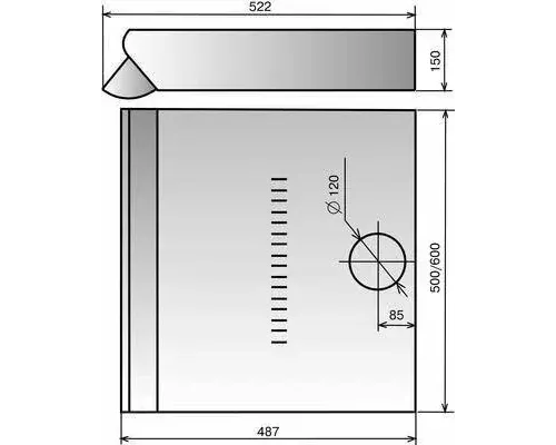 Вытяжка ELIKOR DAVOLINE 60П-290-П3Л кремовый