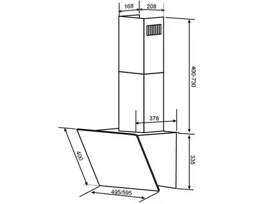 Вытяжка EXITEQ EX-1156 black