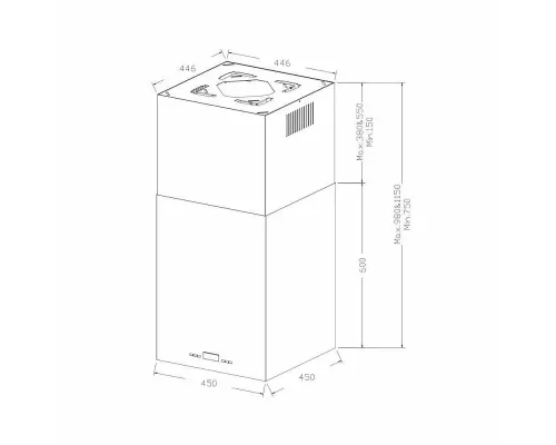 Вытяжка Korting KHA 45970 W Cube