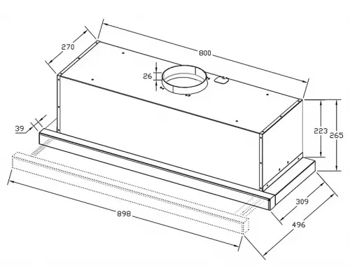 Вытяжка KORTING KHP 9815 GB