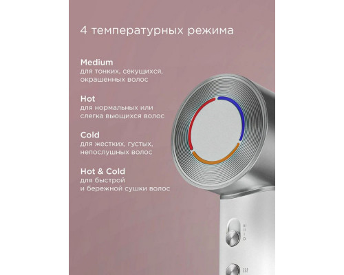 Фен REDMOND HD 1703 серый/белый Фен REDMOND HD 1703 серый/белый