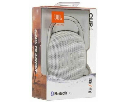Портативная колонка JBL Clip 4 белый