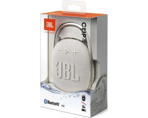 Портативная колонка JBL Clip 4 белый
