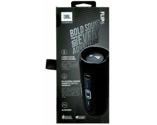Портативная колонка JBL Flip 6 черный