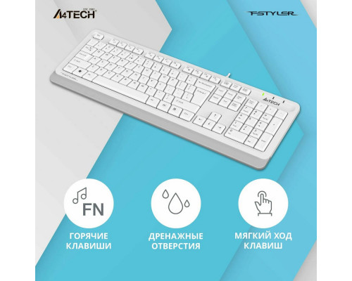 Клавиатура A4Tech Fstyler FKS10 белый/серый Клавиатура A4Tech Fstyler FKS10 белый/серый