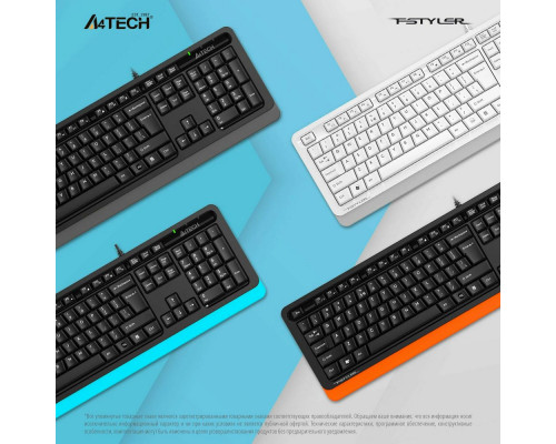 Клавиатура A4Tech Fstyler FKS10 белый/серый Клавиатура A4Tech Fstyler FKS10 белый/серый