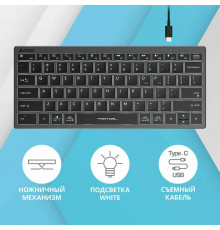 Клавиатура A4Tech Fstyler FX61 серый
